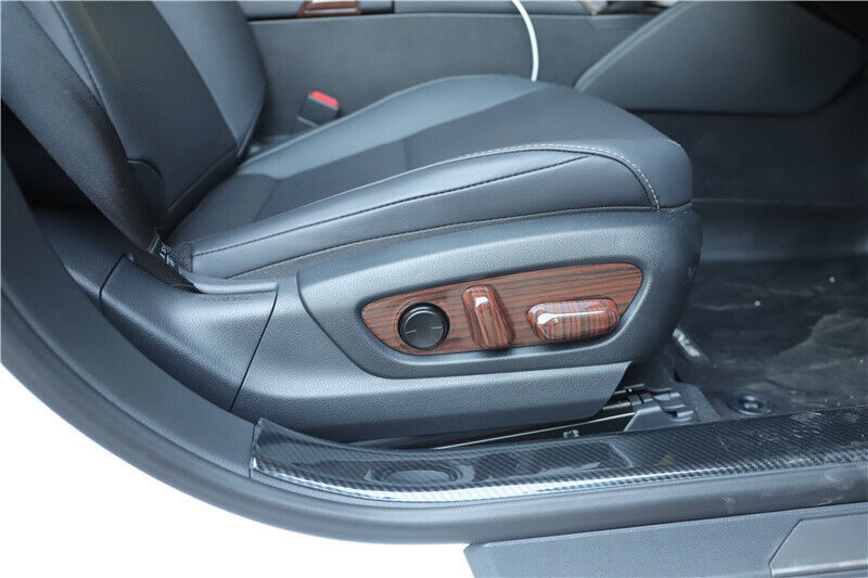 Car for Seat Behind Net Bag Frame Cover Trim 6PCS Fit for Lexus for ES 2015-17 Red Wood