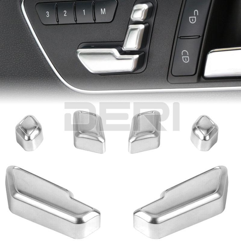 6Pcs for Seat Adjust Switch Button Cover Trim for Benz A B C E GLA CLA GLE GLS Class