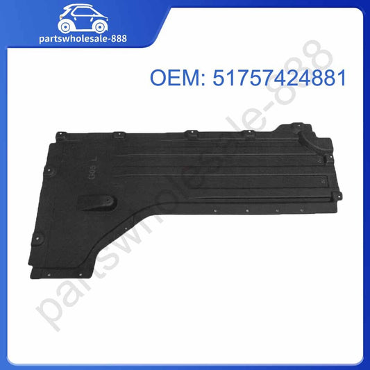 The left-side floor splash guard is suitable for BMW X5 G05 2019 - 2023.