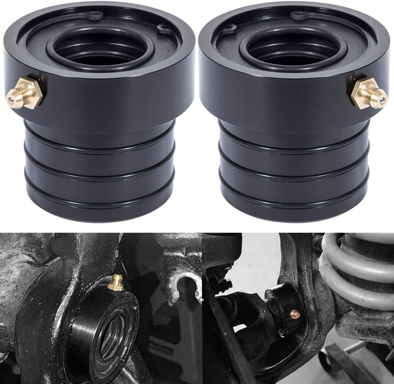 2-piece front axle tube seal set suitable for Jeep Cherokee for Wrangler JK TJ XJ YJ Dana 30/44