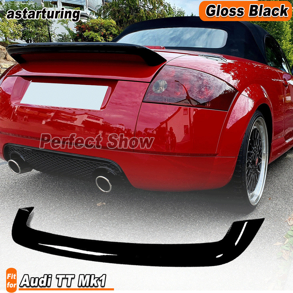 for Audi TT Mk1 Type 8N TT Quattro 1998-2006 Rear Trunk Spoiler Wing Gloss Black