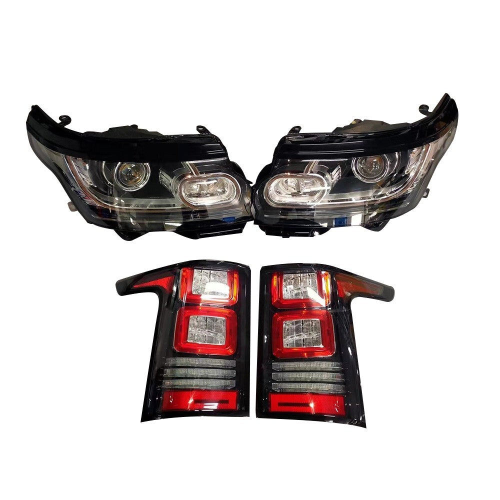 Car LED Headlights tail light for Land Rover Ranger for Rover Vogue L405 2013-2017