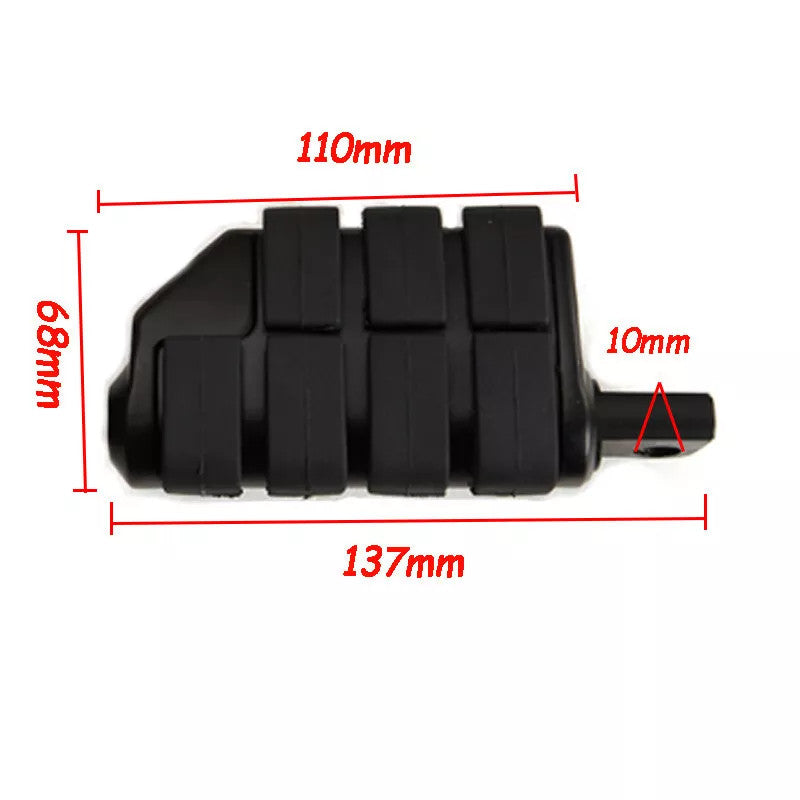 Black Foot Peg Footrest Mount Pedal for Harley Davidson FXSTSB FXSB 84~14 / for Honda