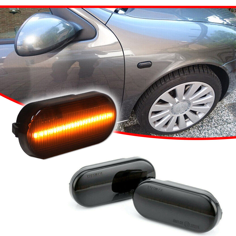 Smoked Lens Amber Full LED Bumper Side Marker Light Kit for Volkswagen MK4 for Jetta Beetle