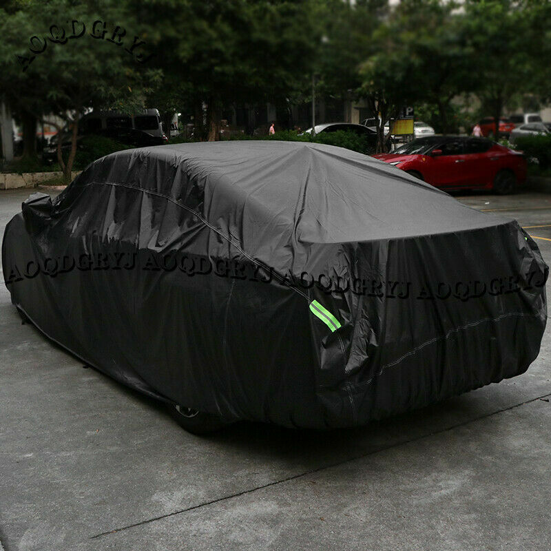 Black Car Cover Custom-Fit Waterproof Sunshade for LEXUS ES300H ES350 2018-2022