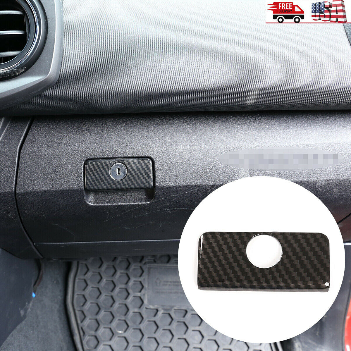 ABS carbon fiber inner air socket trim frame for Subaru WRX 2021-2023
