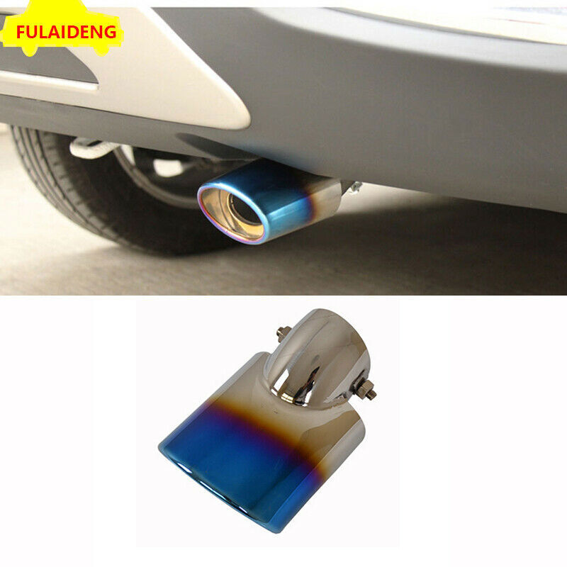 Fit for Nissan Kicks 2017-2020 Blue Stainless Rear Exhaust Muffler Tips End Pipe