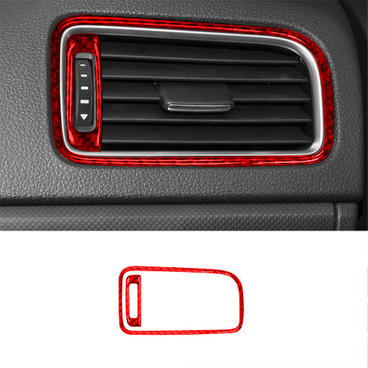 Red Carbon Fiber Passenger Side Air Vent Cover Trim for Volkswagen for Jetta Sedan