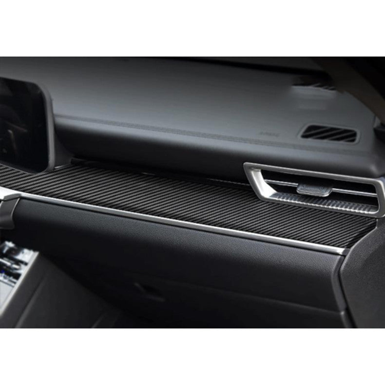 for Kia K5 2021-2023 Carbon Fiber Center Console Dashboard Stripe Cover Trim 2x