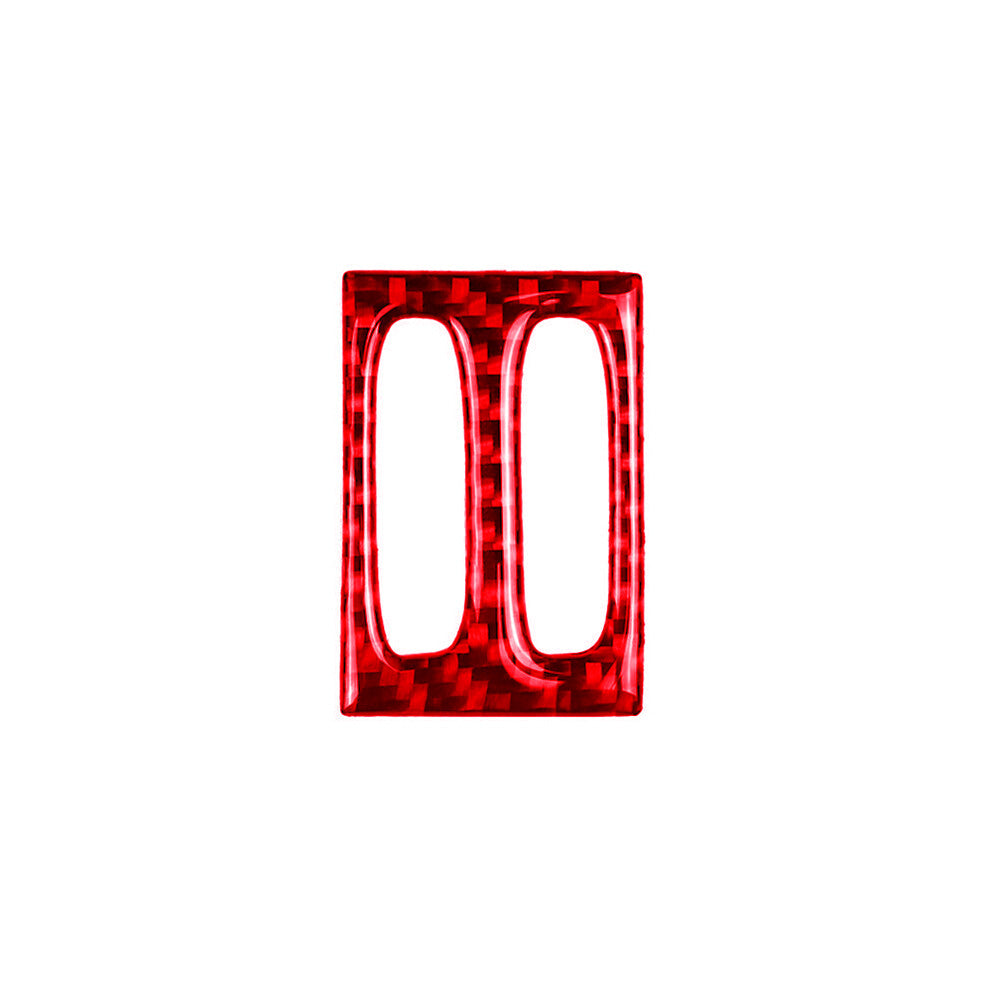 Red Carbon Fiber Central Vent Outlet Trim for Mercedes-Benz W204 11-13