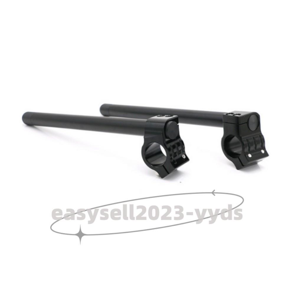 Black 52mm Uinversal Motorcycle 7/8¡± Fork CNC Clip-ons Handle Bar Riser Regular