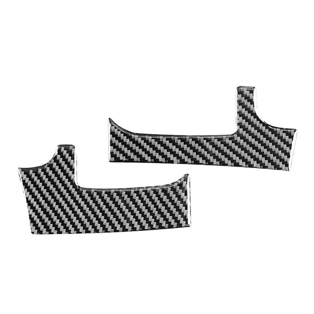 Dashboard Air Outlet Cover Trim Carbon Fiber Black Fit for Toyota Tundra 2014-21 LHD