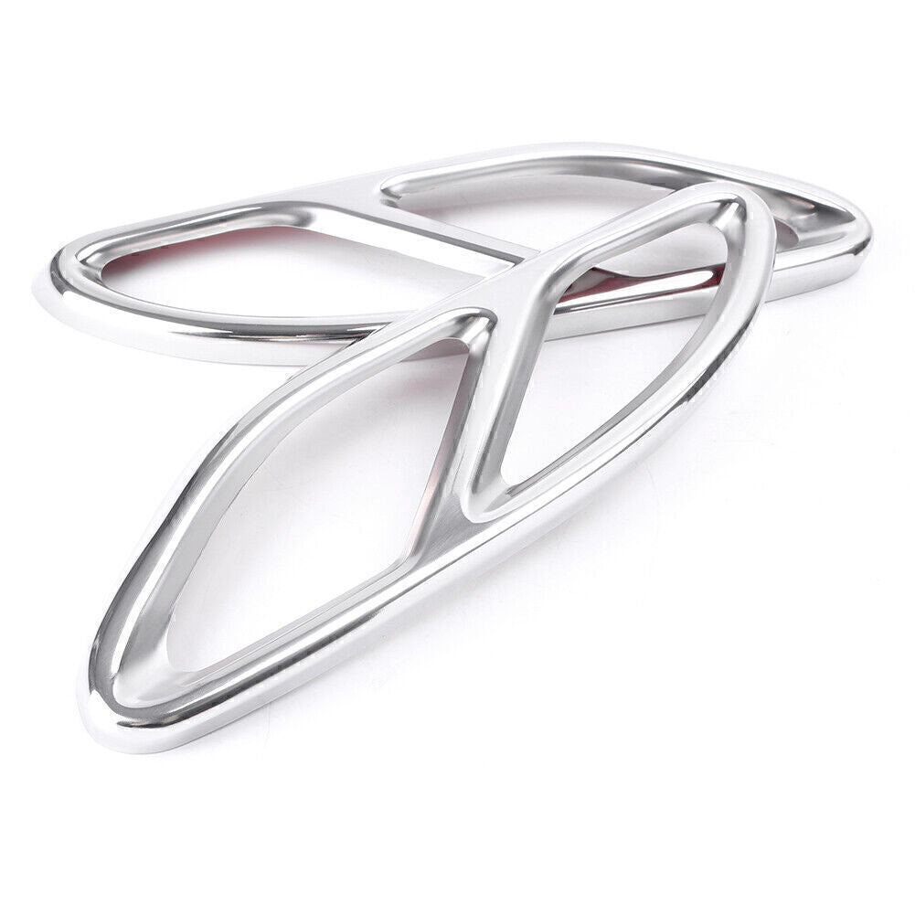 for Mercedes GLE GLS GLC Chrome Rear cylinder exhaust pipe Cover