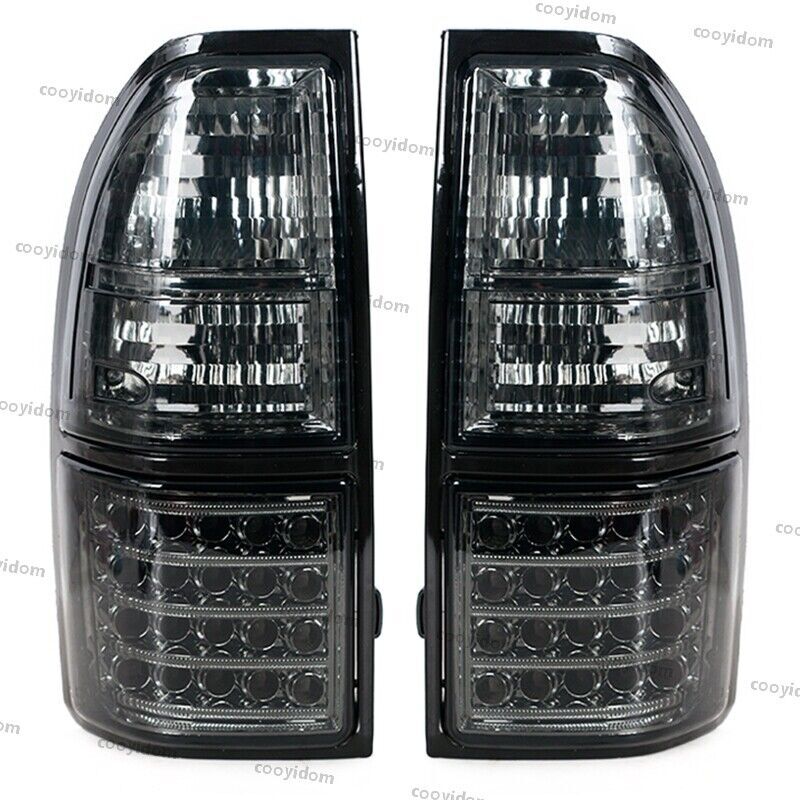 Pair for Toyota for Land Cruiser Prado LC90 1998 1999-2003 Smoked LED Tail light