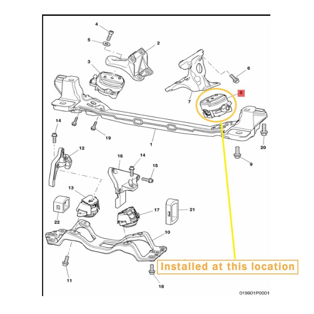 Equipment Manufacturer ( ) for Bentley GT Coupe W12 Engine Motor Mount: 3W0199381R