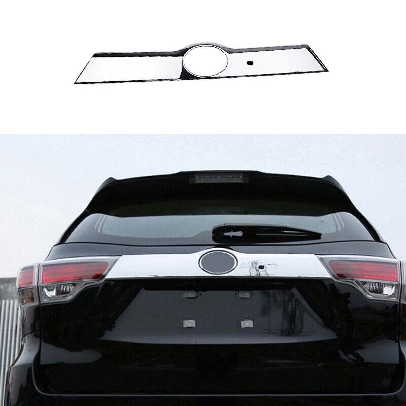 for Toyota Highlander 2014-2019 Rear Tailgate Trunk Lid Chrome Style Cover Trim