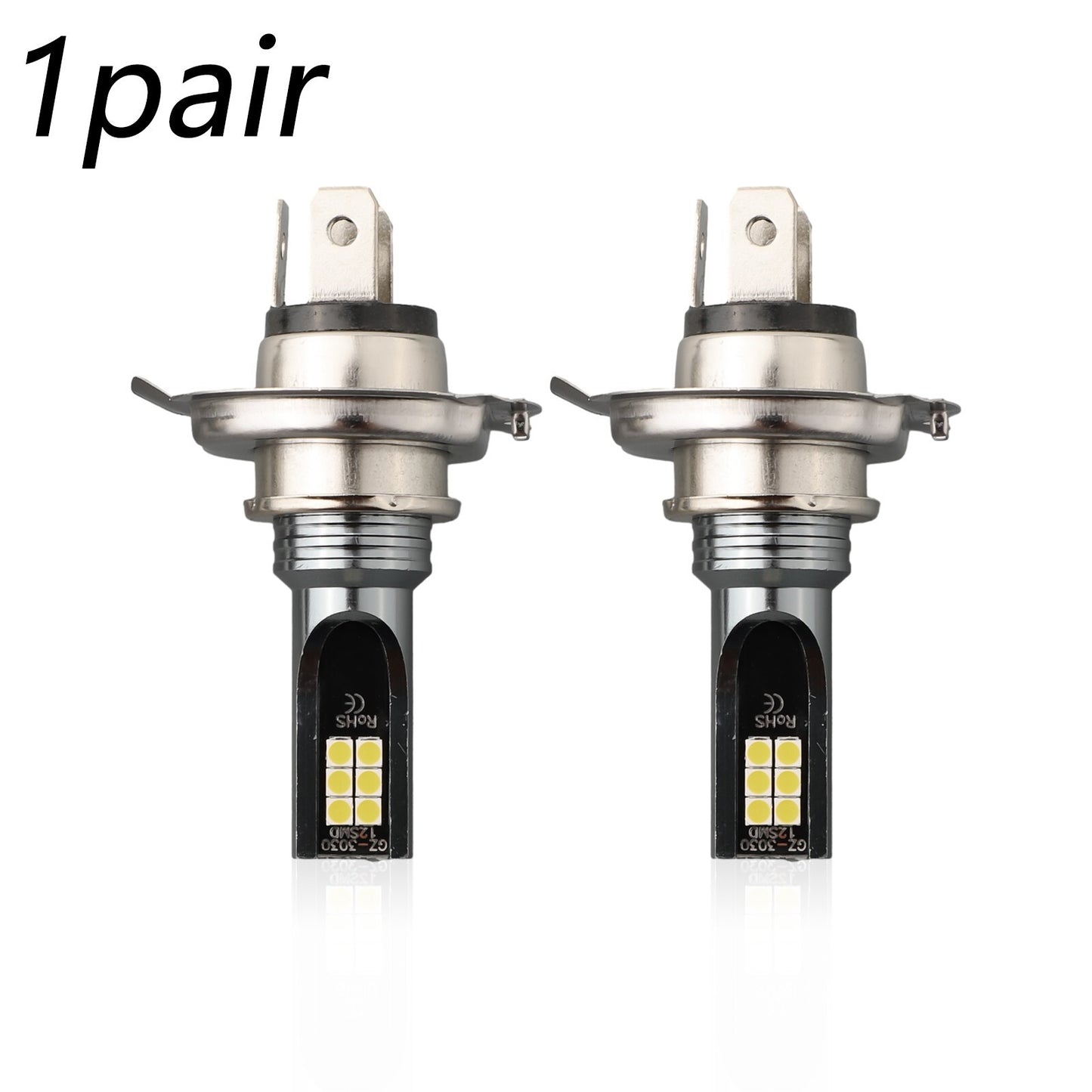 2PCS H4 9003 HB2 LED Headlight Bulbs Kit High Low Beam 3000K Golden Yellow