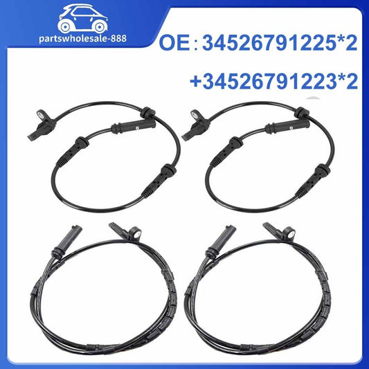 Set of 4pc Front Rear ABS Wheel Speed Sensor for BMW F20 F30 125i 320i 328i 420i