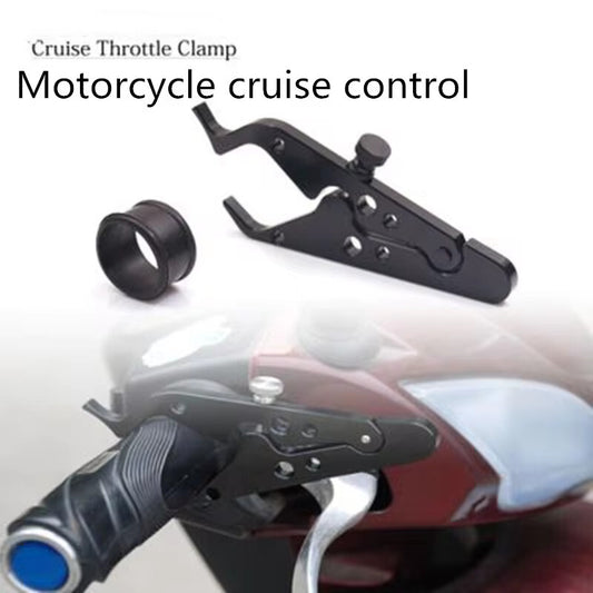 Motorcycle Constant Speed Cruise Control Accelerator Throttle Clamp Black Lock