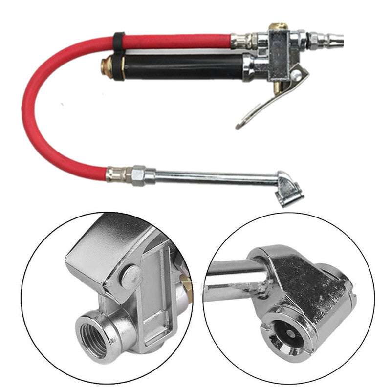 Car Handheld Tire Pressure Gauge Style Air Chuck For Compressor Inflator Pump