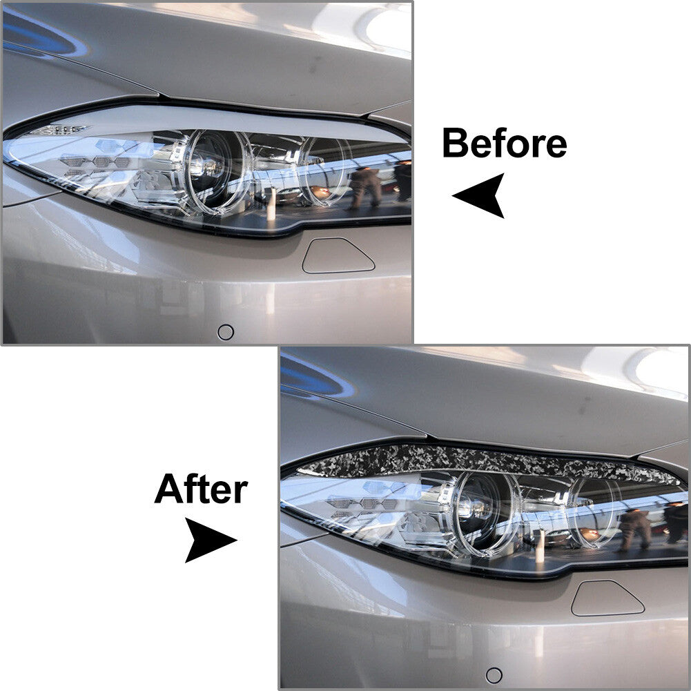 Headlight Eyebrow Eyelid Cover FIT for BMW 5 Series F10 2010-2013