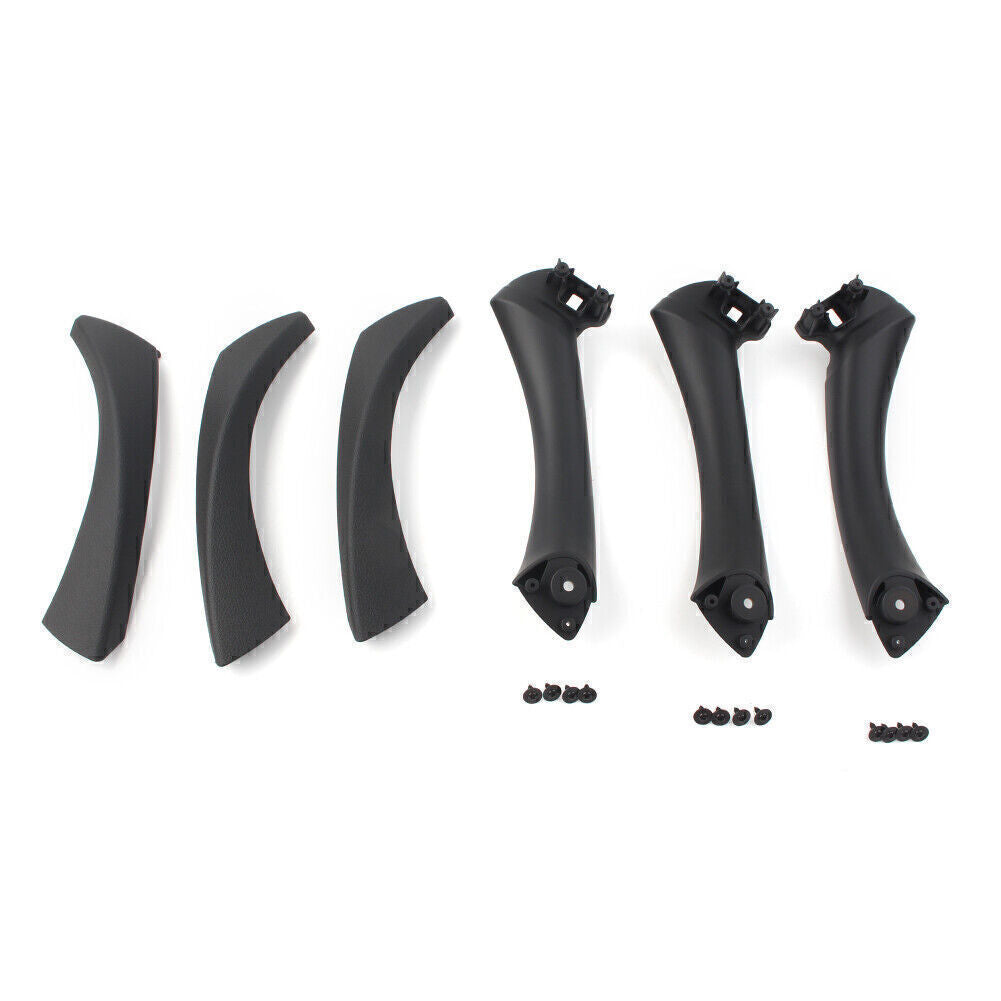 Inner Door Panel Handle Pull Trim Cover for BMW 3Series E90 E91 04-12 RHD Black