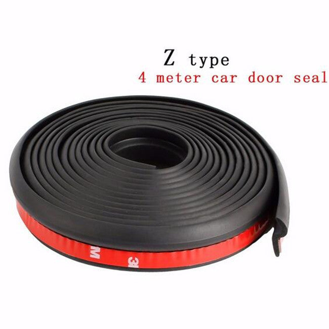 Car 4M Z-shape Window Door Rubber Seal Weather Strip Pad Hollow Car Weatherstrip