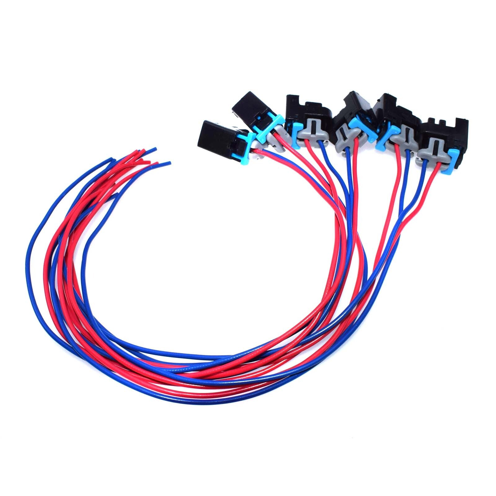 6PCS 2-way Fuel Injector Connector Wiring Harness Pigtail 1P1575 for GM for Saturn