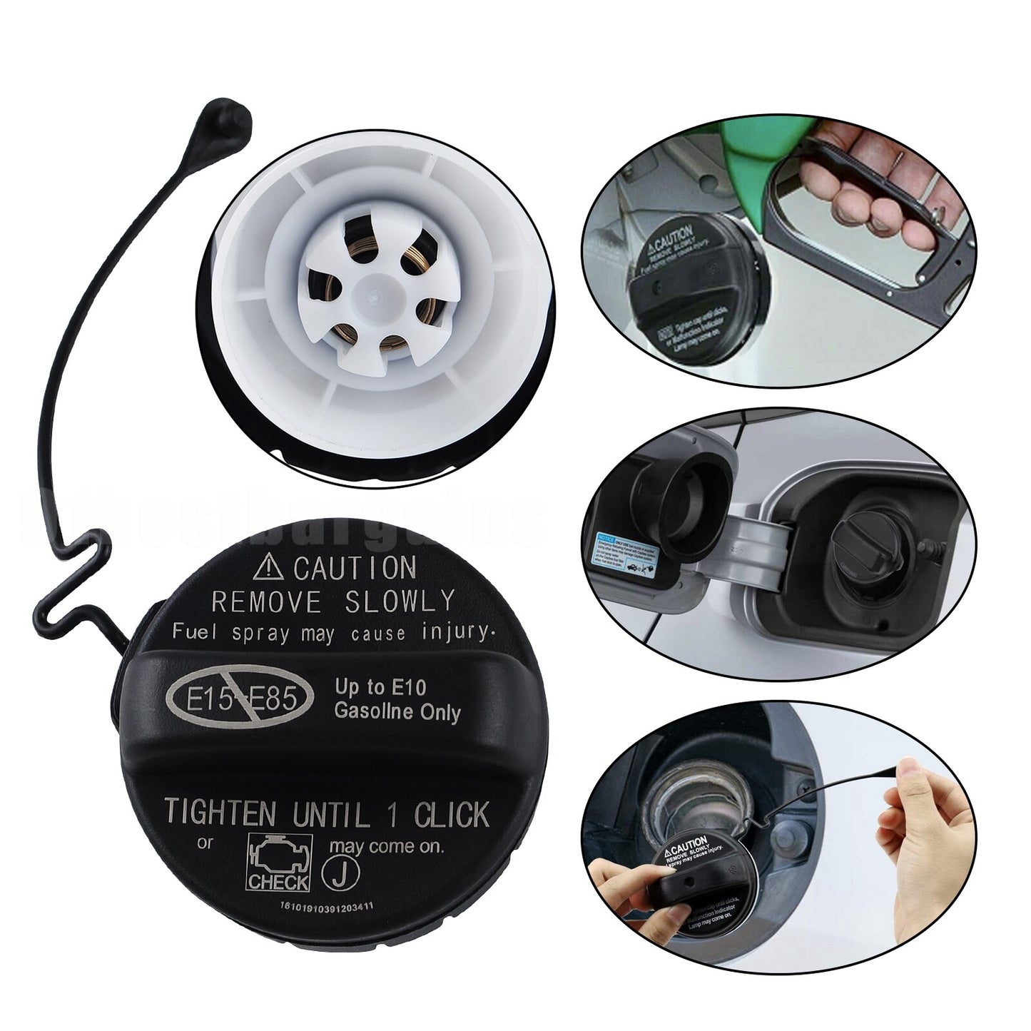 Gas cap 77300-06040 for Toyota for Camry (2006-15). Various factory models available from 2004 to 2016.