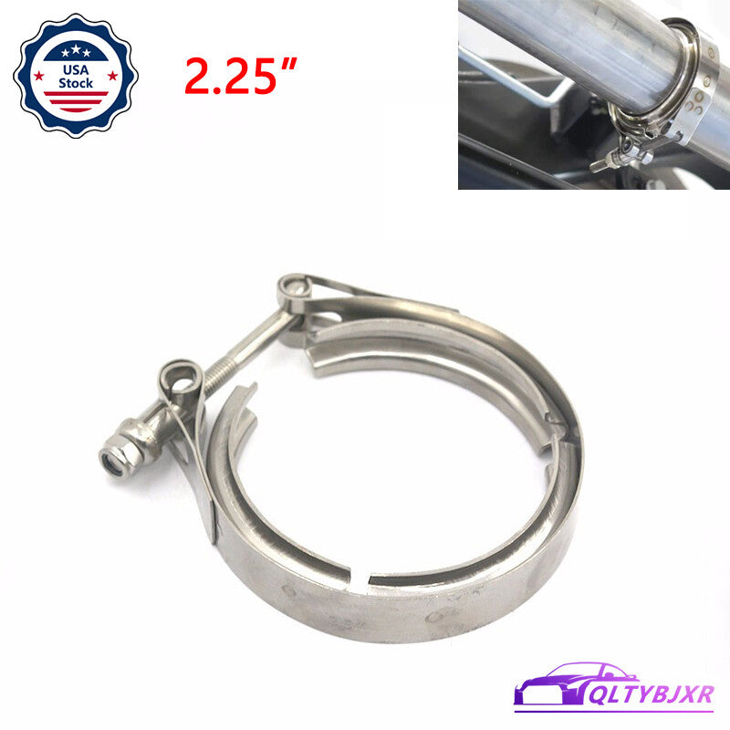 2.25 Inch V-Band Clamp Stainless Universal for Muffler Turbo Exhaust Downpipe