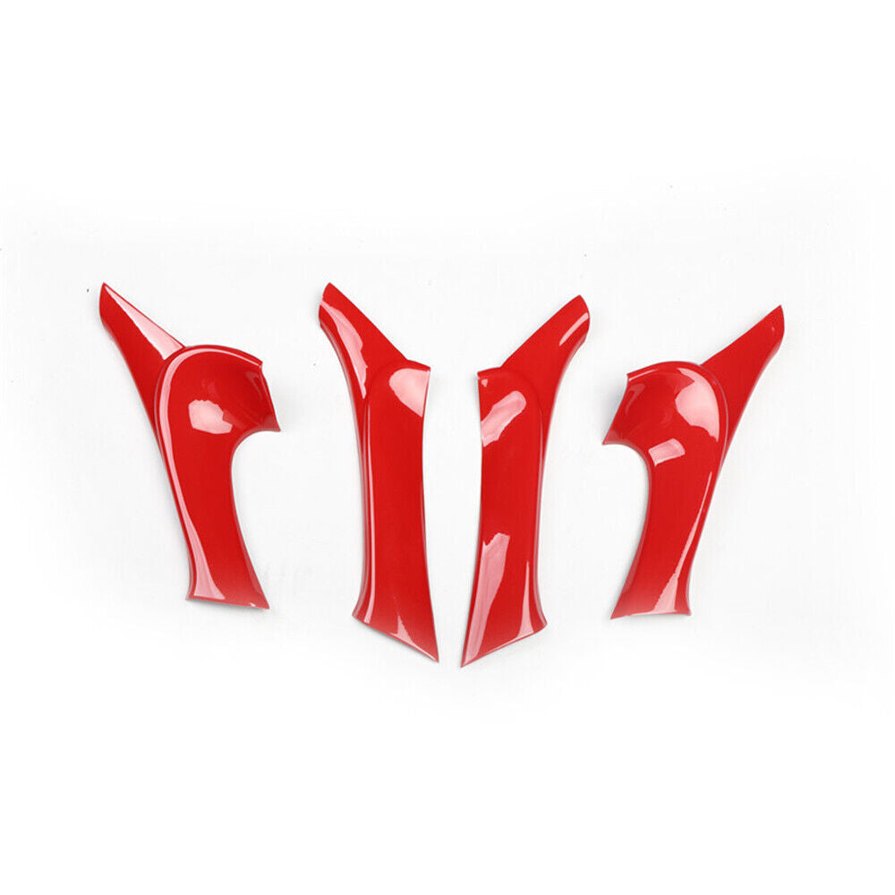 Interior Door Armrest Panel Trim Decoration 4 for Lexus IS 2006-2011 Bright Red