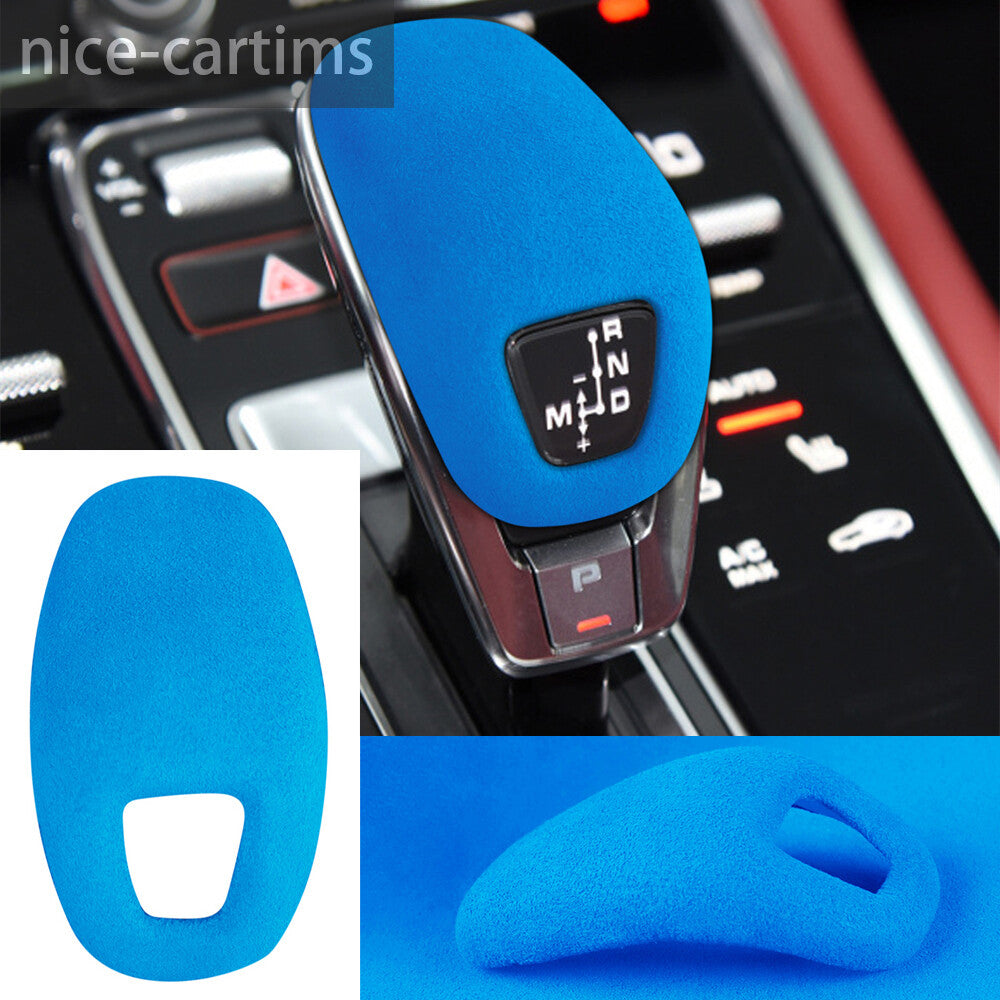 Suede Blue Gear Shift Knob Panel Trim for Porsche for Panamera 2017-2023 Accessories