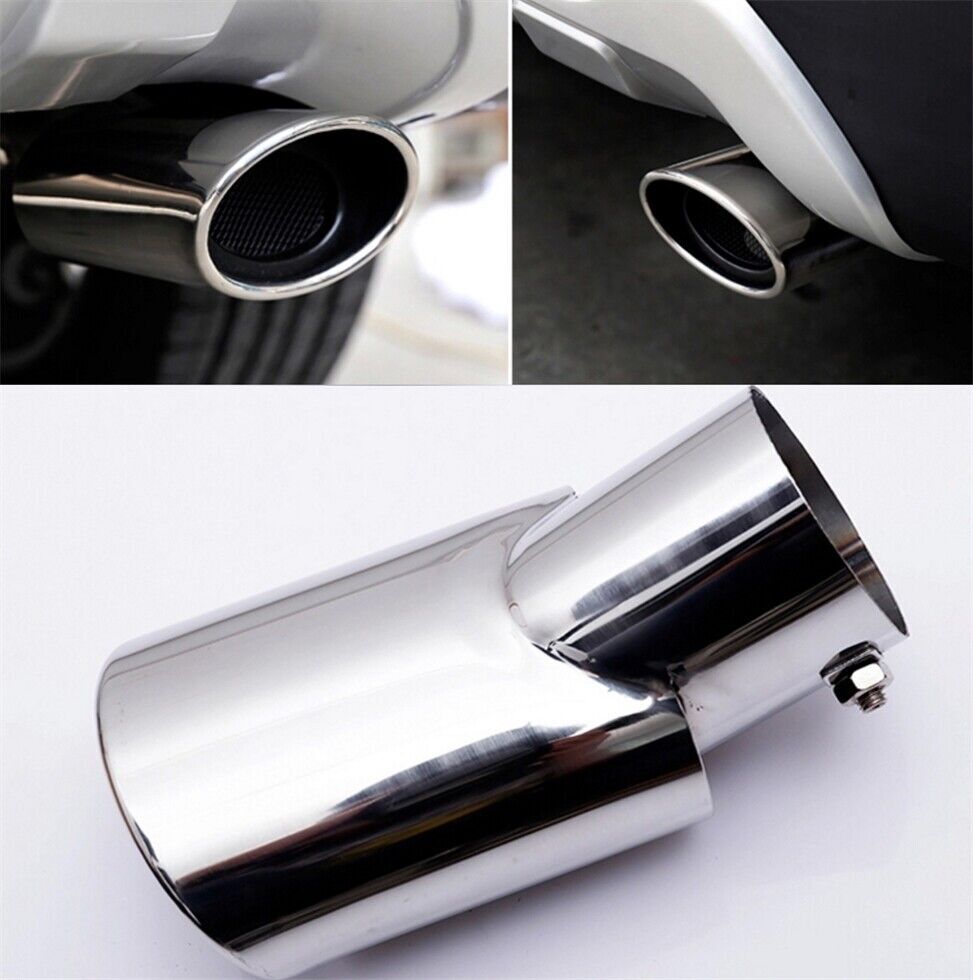 for Kia Forte LX Sedan 2014-2018 Chrome Steel Rear Exhaust Muffler Tip End Pipe