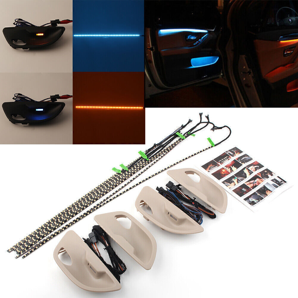 Interior Led Ambient Door Light Stripes Dual Color Fit for BMW 5 Series F10/ F11