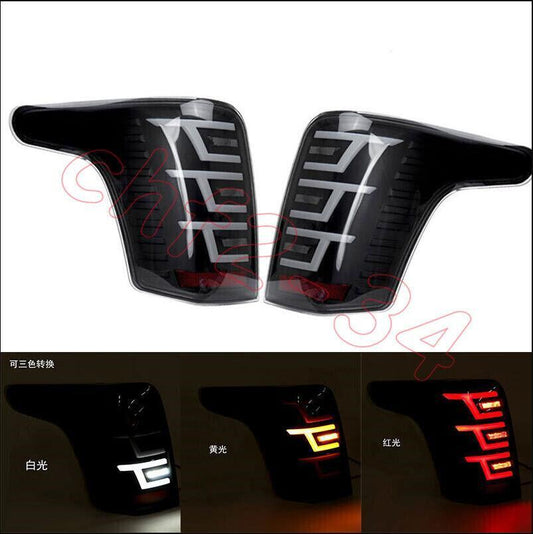 Smoke Black LED Rear Lamps Taillights Fit for Mitsubishi triton L200 2015-2018