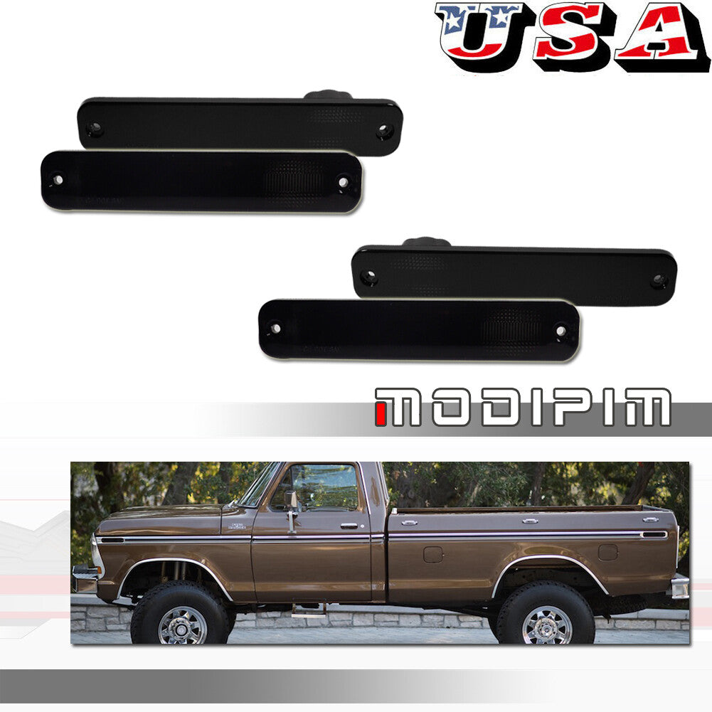 4-piece smoke front and rear side marker light housings for 73-79 for Ford F-Series trucks