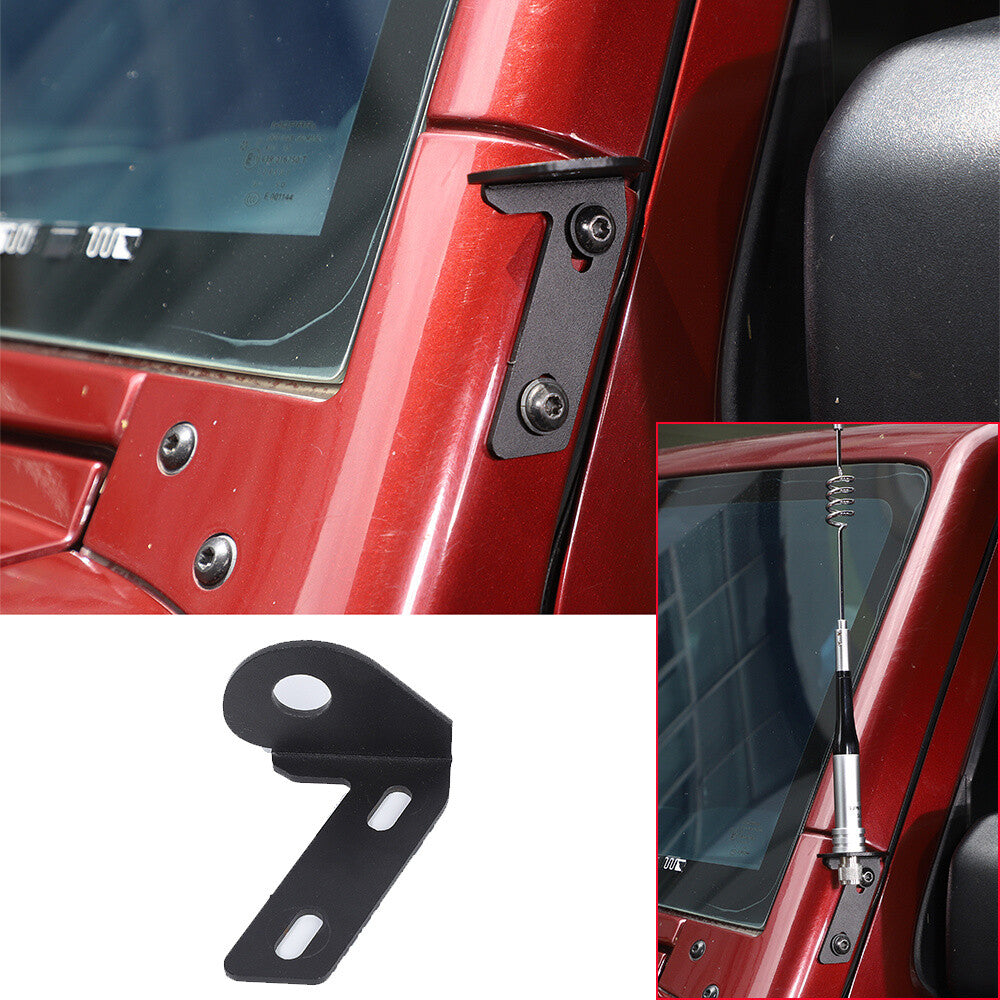 Left Side A-pillar Corner Antenna Mounting Bracket for Jeep for Wrangler JK 2007-17