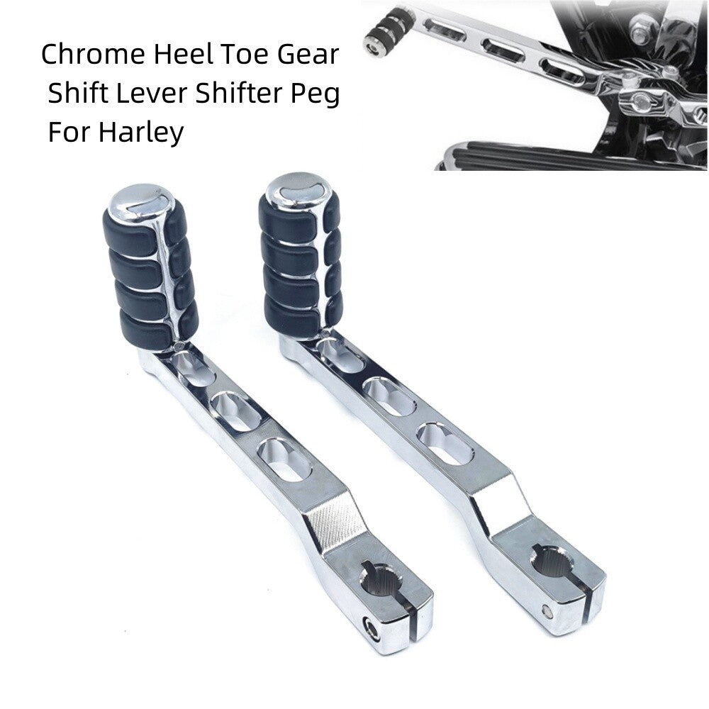 Chrome Heel Toe Gear Shift Lever Shifter Peg for Harley Touring Road King 88-up