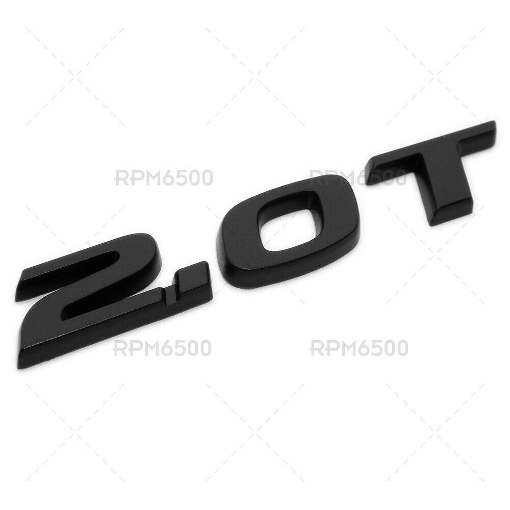 Matte Black Logo Badge/Nameplate Badge for Honda 2.0T Trunk Lid