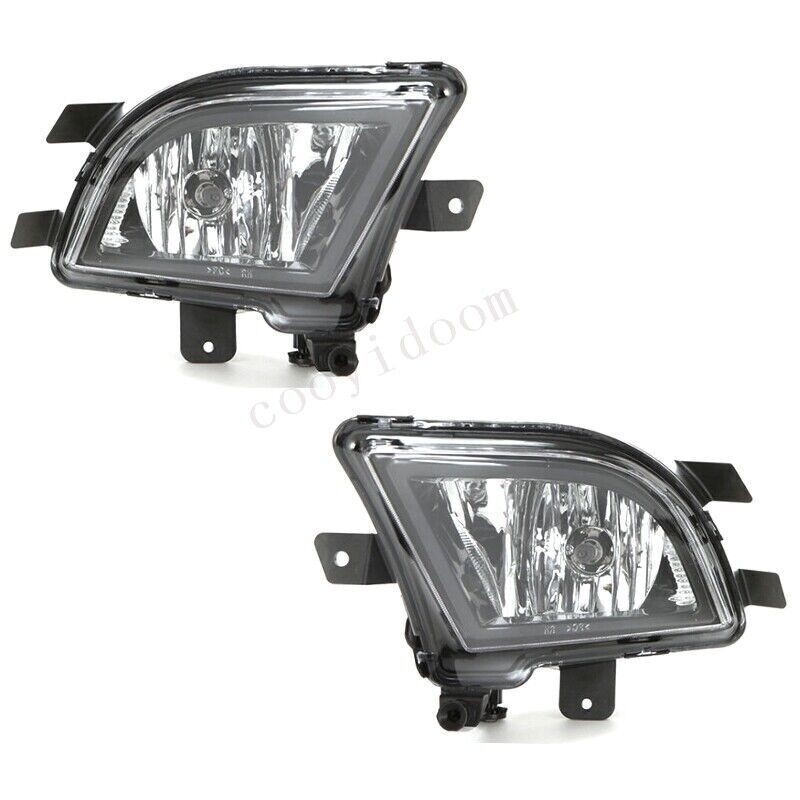 Transparent lens fog light kit + bezel switch bulbs for Volkswagen for Jetta MK6 Sedan 2015 - 2017