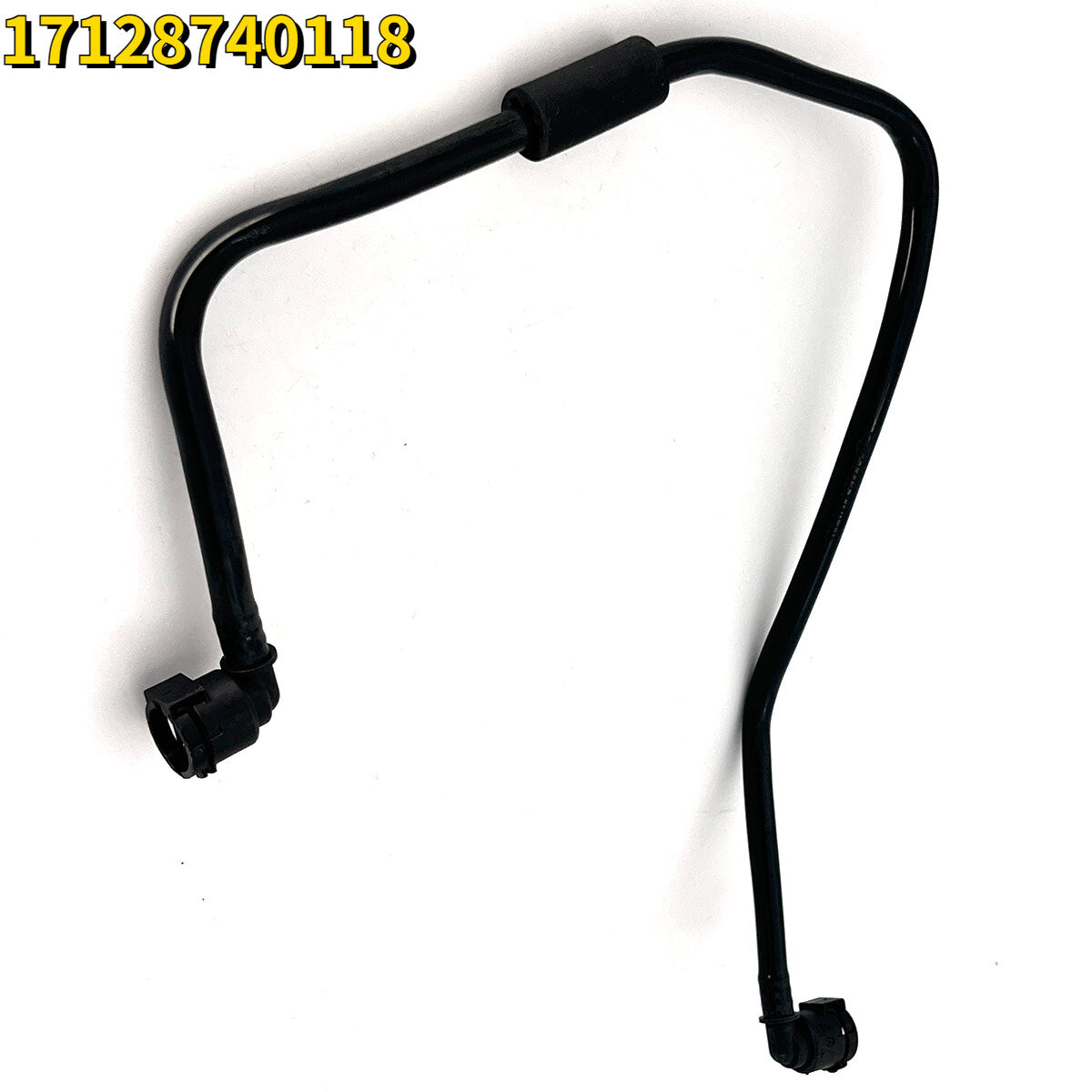 17128740118 Cylinder head water hose suitable for BMW F20, F30, 120i, 220i, and 330i.