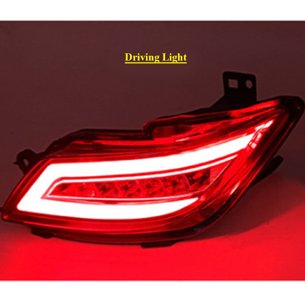 LED Rear Fog Brake Taillight Bumper Reflector Light for Toyota Vios 16-19 Left