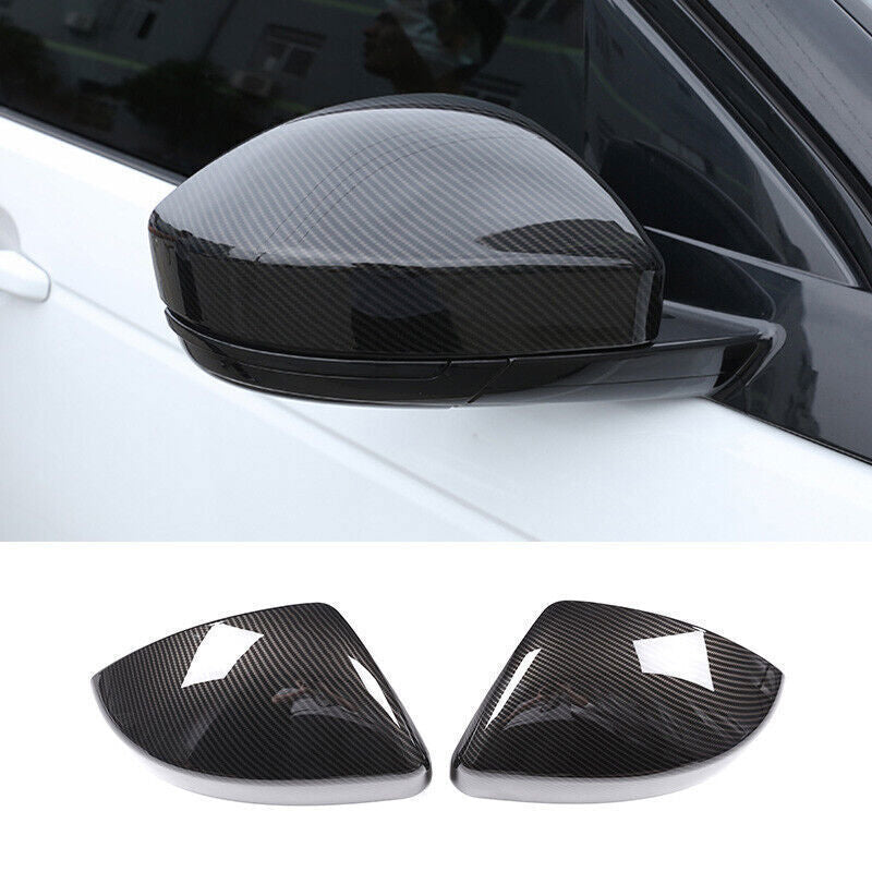 for Range Rover Evoque 2012-25 2P Carbon Fiber Rear View Side Mirror Cover Trim