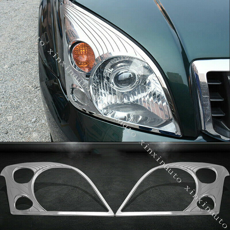 For 2003-2009 for Toyota Prado FJ120 Chrome Exterior Full Set Molding Cover Trim Kit