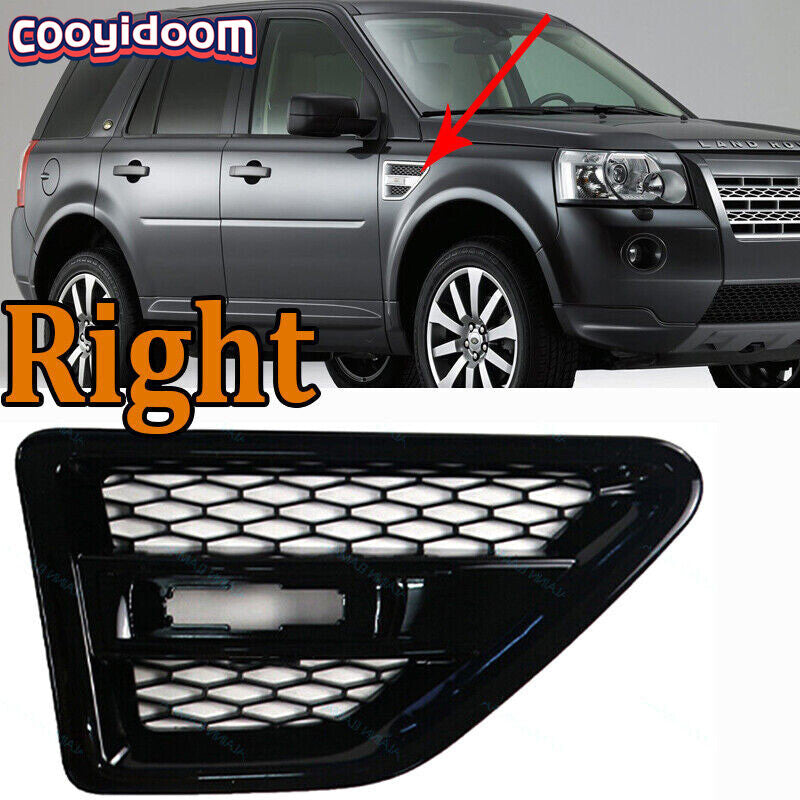 Black right fender grille cover for 2006-2014 for Land Rover Freelander 2 L359