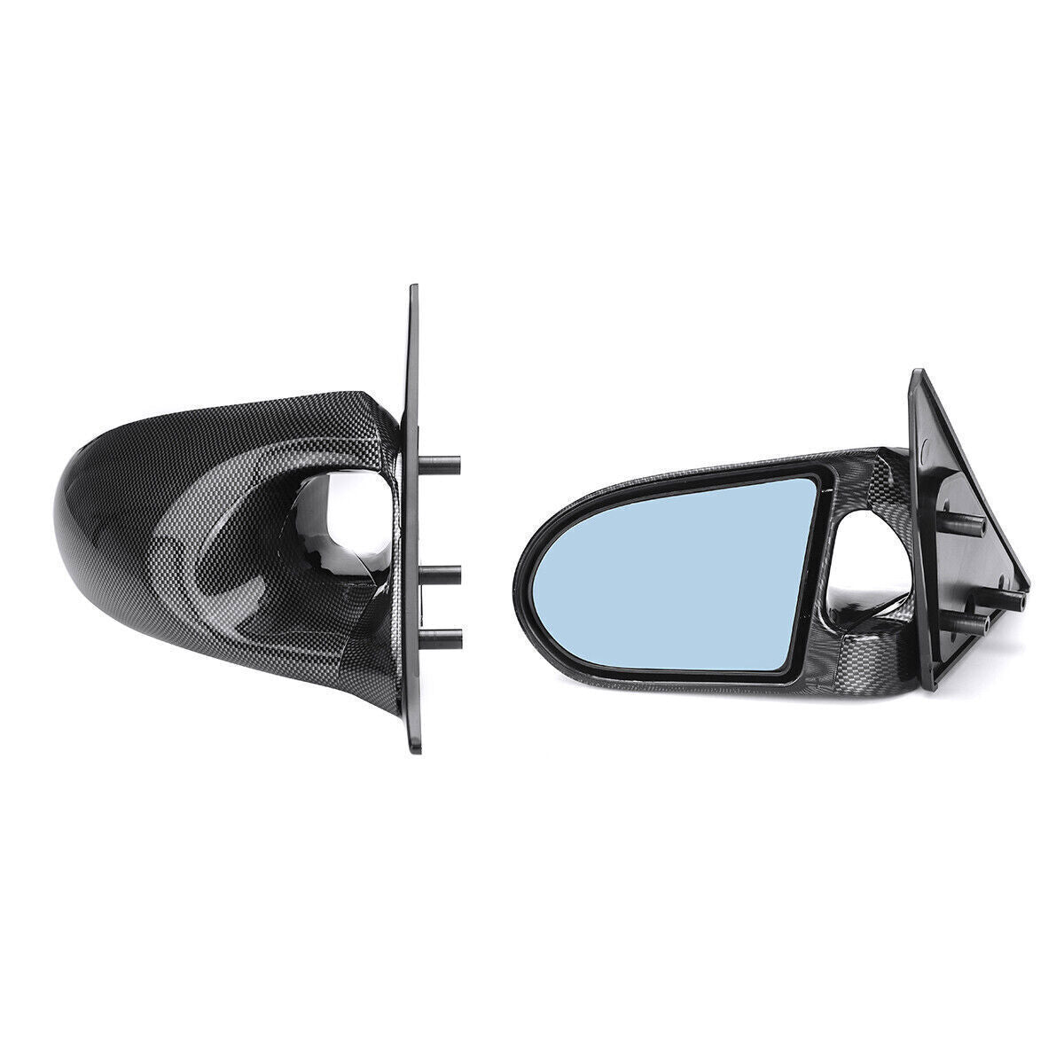 Pair Carbon Side Rear View Rearview Mirrors for Honda for Civic 4dr Sedan 1996-2000
