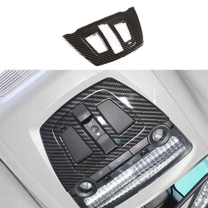 ABS Carbon Fiber Car Roof Read Light Decor Cover Trim for BMW 5 Series 2011-2016