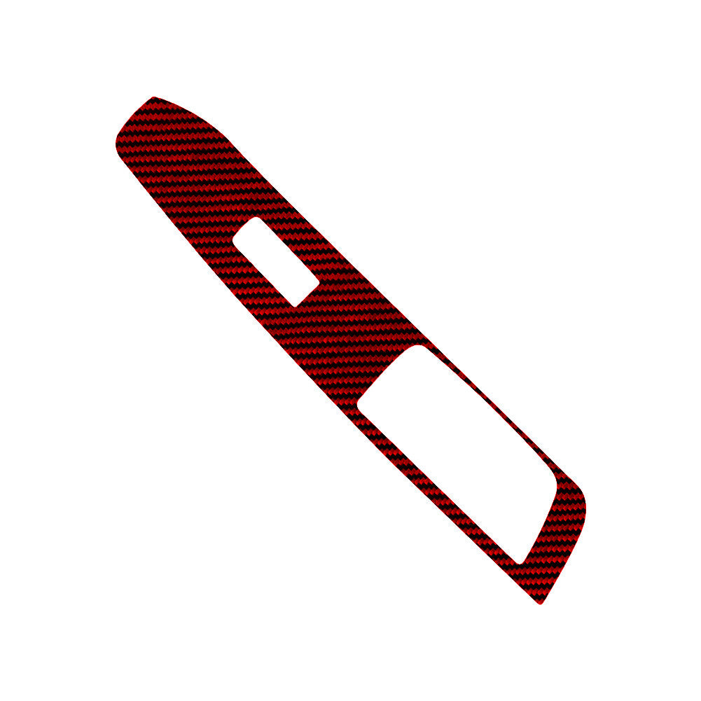 Red Carbon Fiber Passenger Side Door Switch Cover Trim for Ford Explorer 2020-23