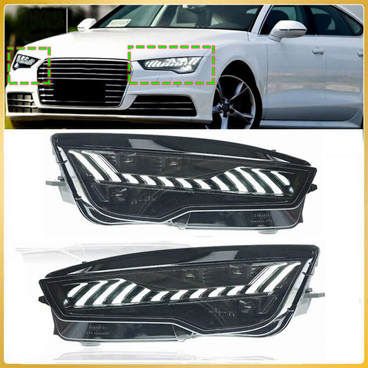 LED Headlights Front lamp Assembly for Audi A7 C7 RS7 2011-2018 Sequential Turn