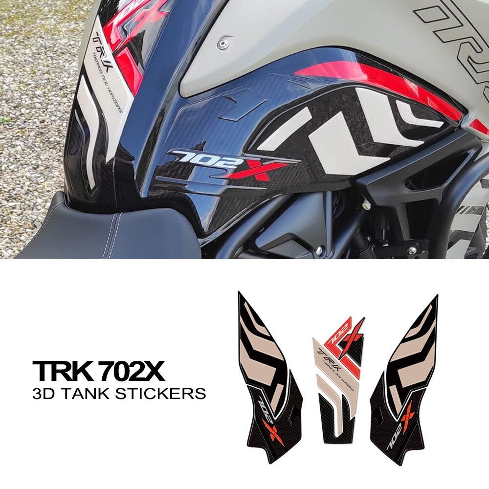 Tank Pad Resin Gel 3D Bike Protection Compatible With Benelli Trk 702
